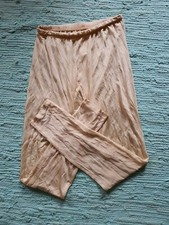 Enna 100% Seide S 36/38 Leggings Bio Öko Damen Creme Pyjama Unterwäsche Hose