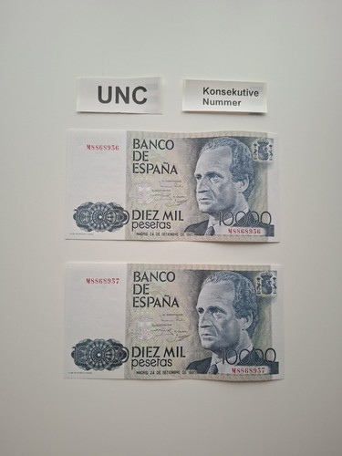 10000 pesetas 1985 spanien - 10000,