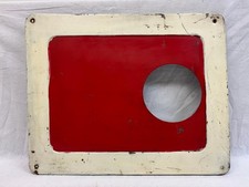 Originale Signaltafel für "Schutzhalt Sh 2" von der früheren DB - Emailietafel  