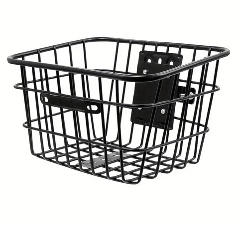 Fahrradkorb aus metall schwarz - aus,