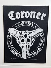 CORONER BACKPATCH RÜCKENAUFNÄHER VOIVOD KREATOR SODOM SADUS MORBID ANGEL DEATH