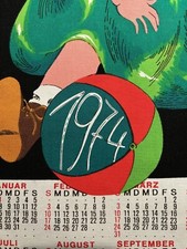geschirrtuch alt - kalender 1974 ein schräges Geburtstagsgeschenk