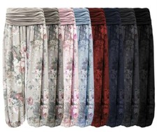 Sommerhose Damen leichter Tuchstoff Chill- Pumphose Hippiehose Haremshose 40-46