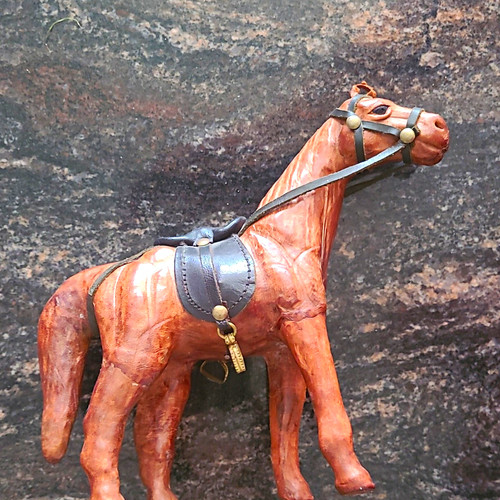 Leder dekofigur - leder,