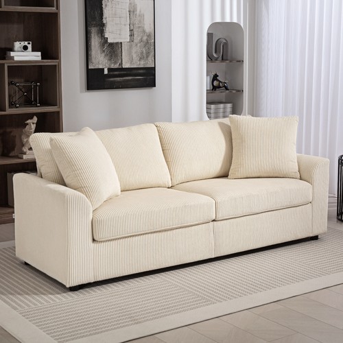 Homcom sitzer sofa - 3-sitzer-sofa,, couch
