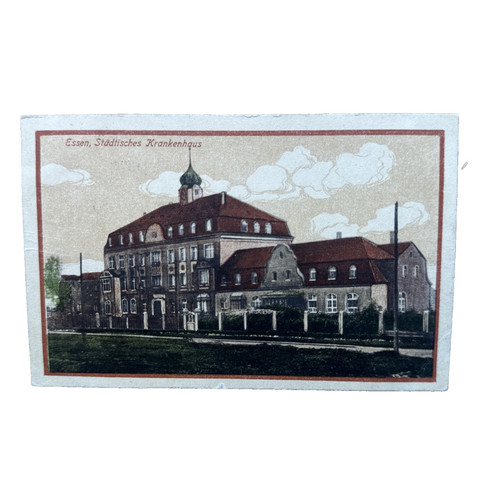 Ansichtskarte postkarte essen - ansichtskarte,