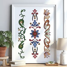 Ornamente Muster v94 Schablone