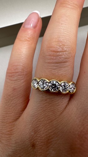 18kt gelbgold ring - ring, 1,26ct