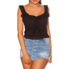 Damen Chiffon Top mit Trägern