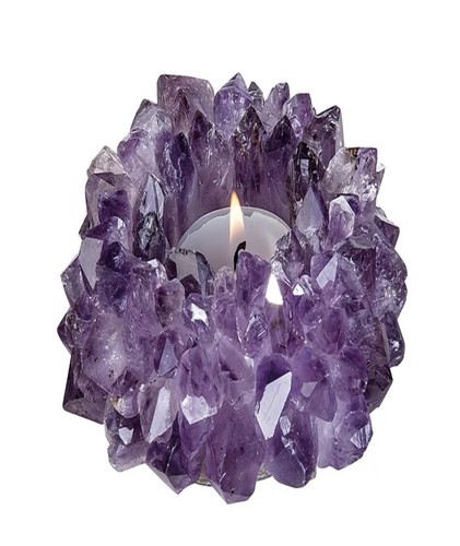 Teelicht amethyst sonne - amethyst, "sonne"
