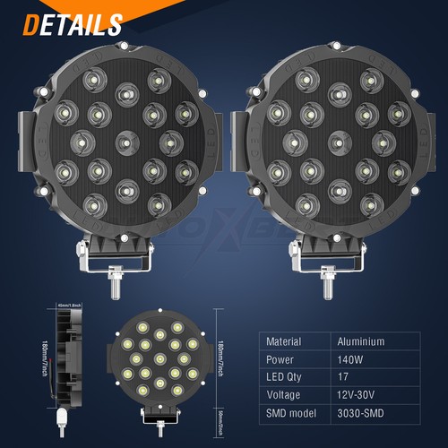 Led arbeitsscheinwerfer - 2x,