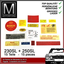Mercedes W113 Pagode Aufkleber