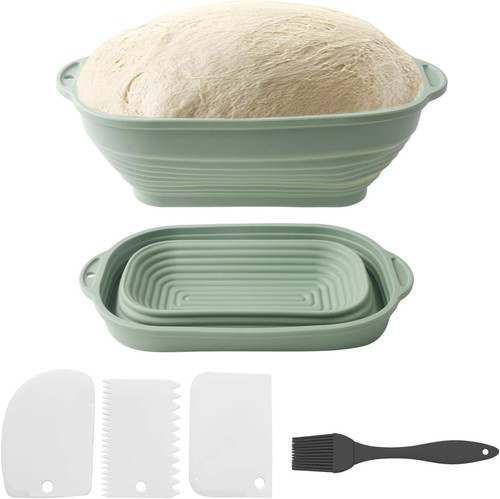 Silikon gärkorb set - set, oval