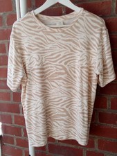 Strick-T-Shirt, hell- u