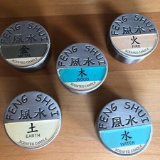 5 Kerzen - Chakra Duftkerzen Votiv - SET 5 Chakrakerzen Elemente