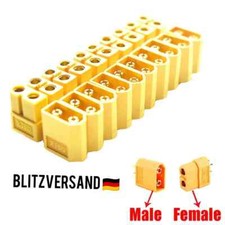 XT60 STECKER Buchse MALE Female Qualität Modellbau Adapter RC20 Kabel Lipo Akku