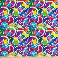 Retro Satin Stoff als