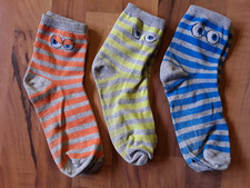 3 Paar gestreifte Söckchen, Gr.39-42