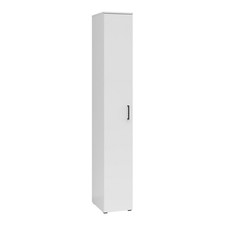 Drehtürenschrank weiß - weiß,