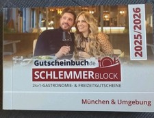 Schlemmerblock Gutscheinbuch München und Umgebung 2025/2026 Neu unbenutzt 