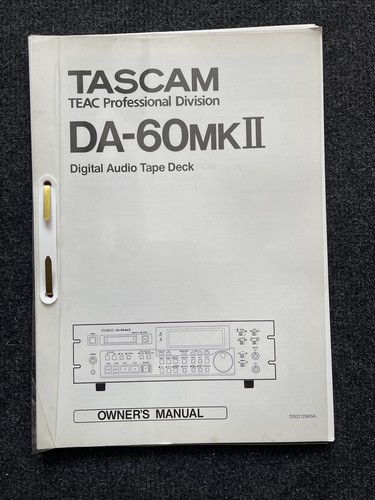 Tascam mkii dat recorder - tascam,