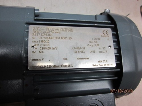 Sew getriebemotor kw - 0,12,