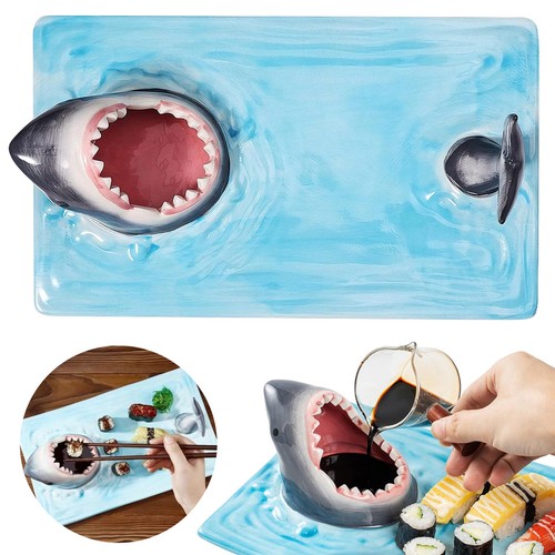 Shark sushi teller - sushi-teller, rechteckig