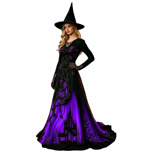 Damen hexen kostümkleid - damen, hexen-kostümkleid