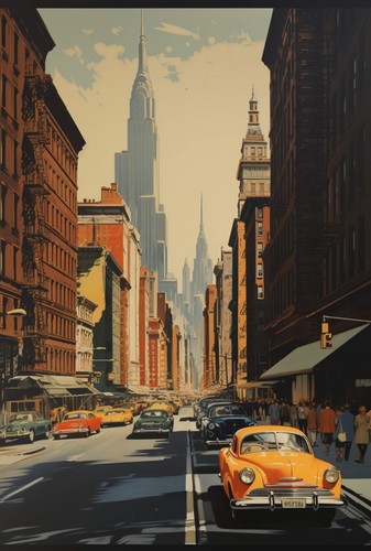 New york stadtbild vintage - york,