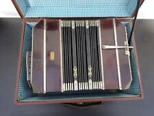 Bandoneon A  Messingschild Hermann Dölling jun. Markneukirchen