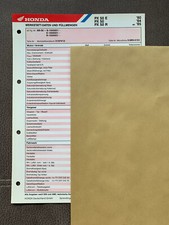 HONDA PX50 (auch E/R) AB06 1980/84/85 Orig. Werkstatt-Datenblatt + Serviceplan