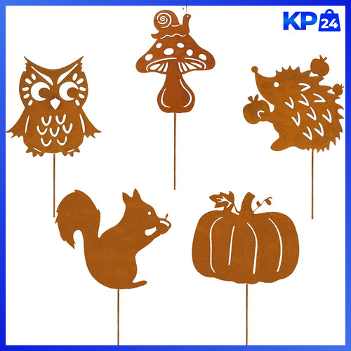 Gartenstecker rost herbstdeko - rost,