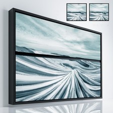 Schattenfugenrahmen XXL Bilder Leinwand Keilrahmen Farbe Schwarz bis 200 cm