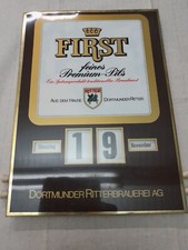 Ritter Pils Bier Ewig-Kalender "FIRST Ritterbrauerei - 25 x 34,5 cm Brauerei