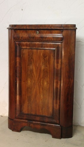 Eckschrank flammenmahagoni - eckschrank,