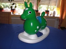 Rody grün & Wippe - Hopser Hüpfer Pferd Hüpfpferd Schaukelpferd - cool !