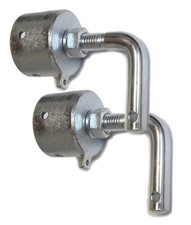 2x Endstück mit Zapfen