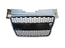 Kühlergrill Waben Front Grill Emblem passend für Audi TT 8J Schwarz Chrom 06-10