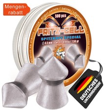 1 x 500 Fritz Cell Spitzkopf Special 4,5 mm Diabolos für Luftgewehr Luftpistol