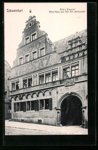 Schweinfurt gasthaus - ak, schweinfurt,