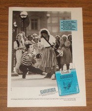 Seltene Werbung GAULOISES - Pantomime - Straßenkünstler 1985