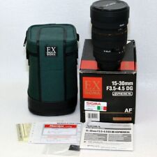 Nikon Af-D Ex Sigma 15-30mm F3.5-4.5 Dg IN Box Mit Tutta La Ausstattung Digital
