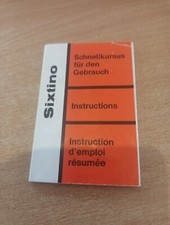 Gossen Anleitung  Sixtino