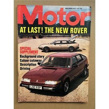 ROVER SD1 MOTOR MAGAZINE JULY 3 1976 - Rover SD1 cover with 50 page supplement +