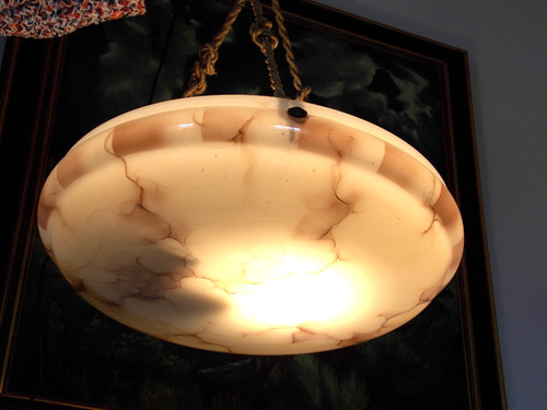 Antik hänge lampe - hänge,