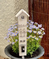 Blumenstecker häuschen aus - häuschen,
