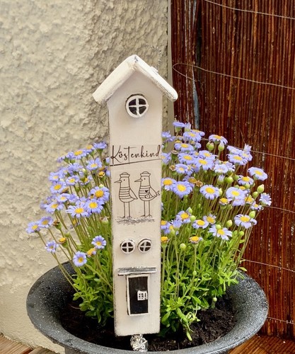 Blumenstecker häuschen aus - häuschen,