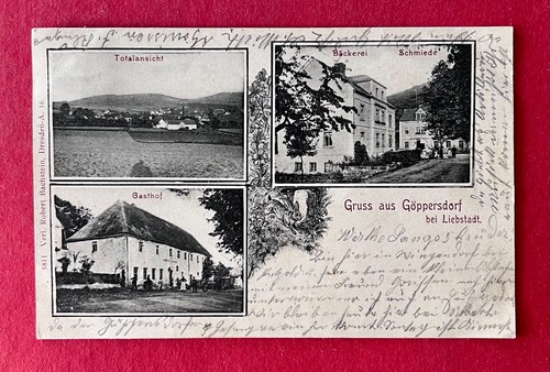 Göppersdorf bei liebstadt - ak,