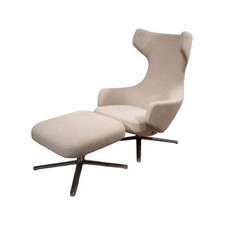Vitra Relaxsessel Grand Repos Stoff Dumet Melange Beige Gestell 