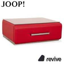 Joop Leder Glas Rot Tisch